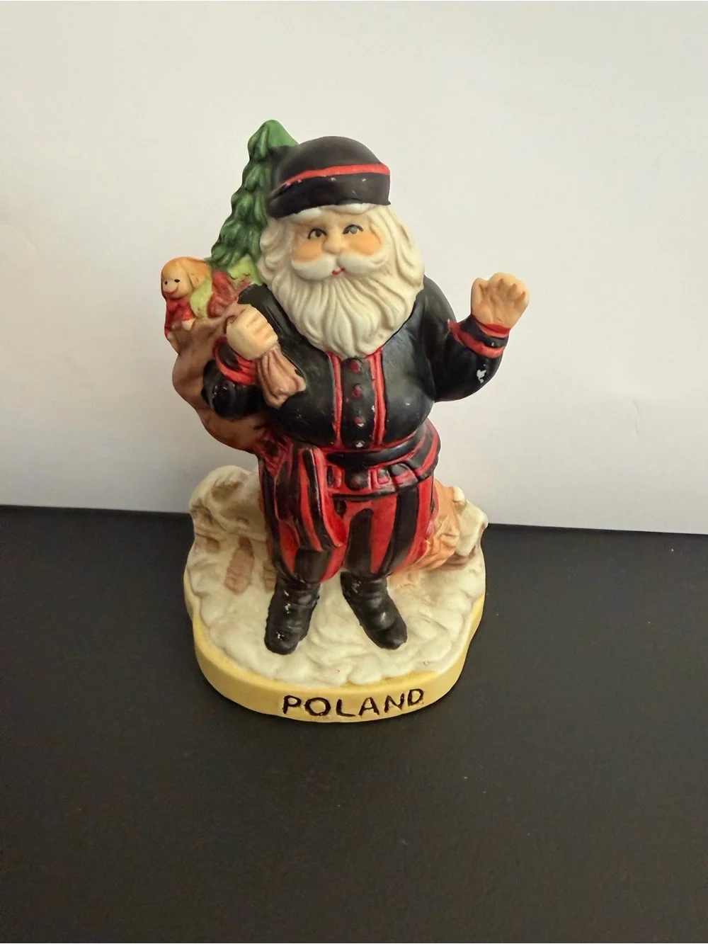 Vintage Santa Claus Country - Poland Figurine Christmas Old World Folk Art